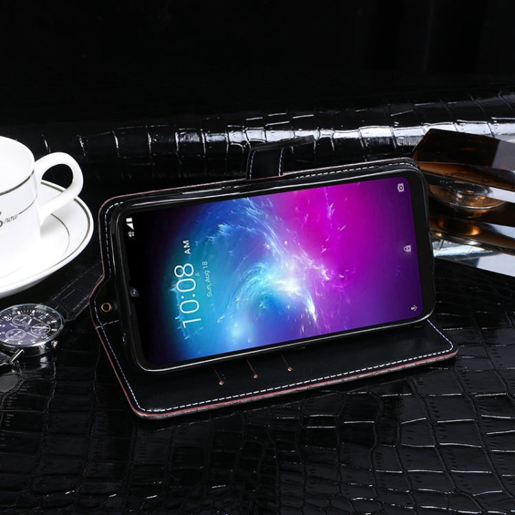 For ZTE Blade A5 2020 idewei Crocodile Texture Horizontal Flip Leather Case with Holder & Card Slots & Wallet(Dark Blue) - ZTE Cases by idewei | Online Shopping South Africa | PMC TechLife | Buy Now Pay Later Mobicred