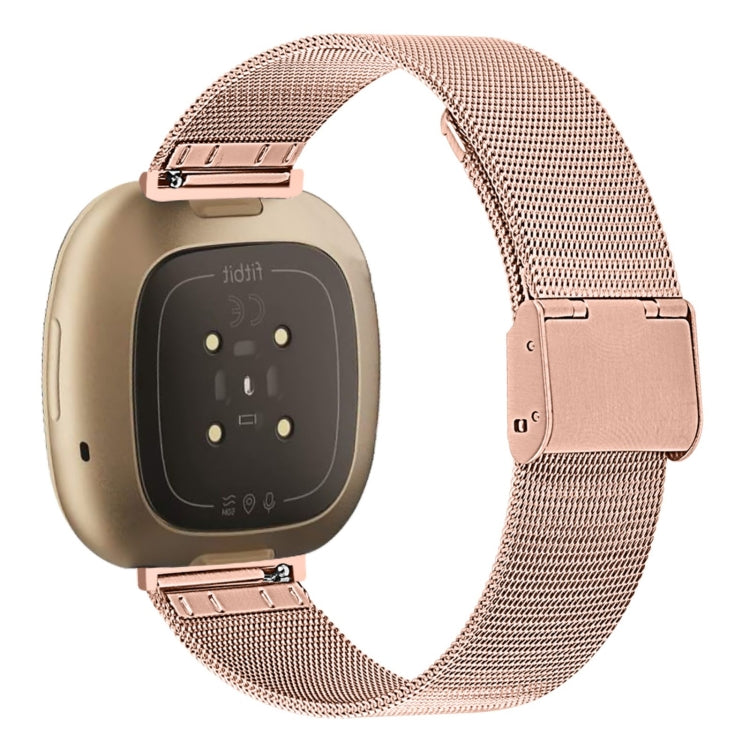 For Fitbit Versa 3 / Sense Milan Buckle Metal Watch Band(Rose Gold) - free shipping - PMC TechLife - Order now!
