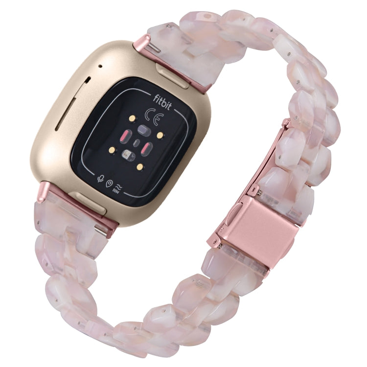 For Fitbit Versa 3 / Sense Universal Rhombus Resin Watch Band(Pink Flower) - free shipping - PMC TechLife - Order now!