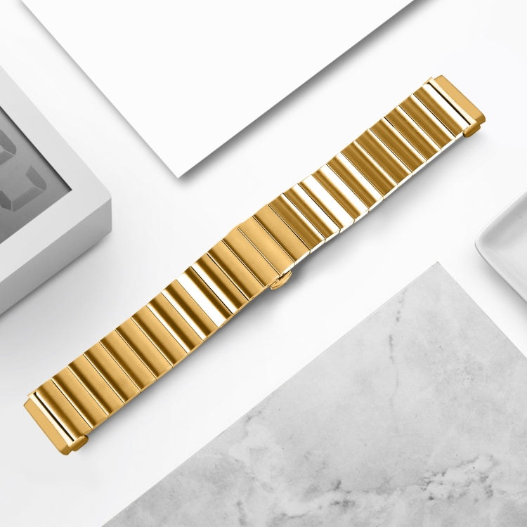 For Fitbit Versa 4 / Sense 2 Universal Butterfly Buckle Metal Watch Band(Gold) - free shipping - PMC TechLife - Order now!