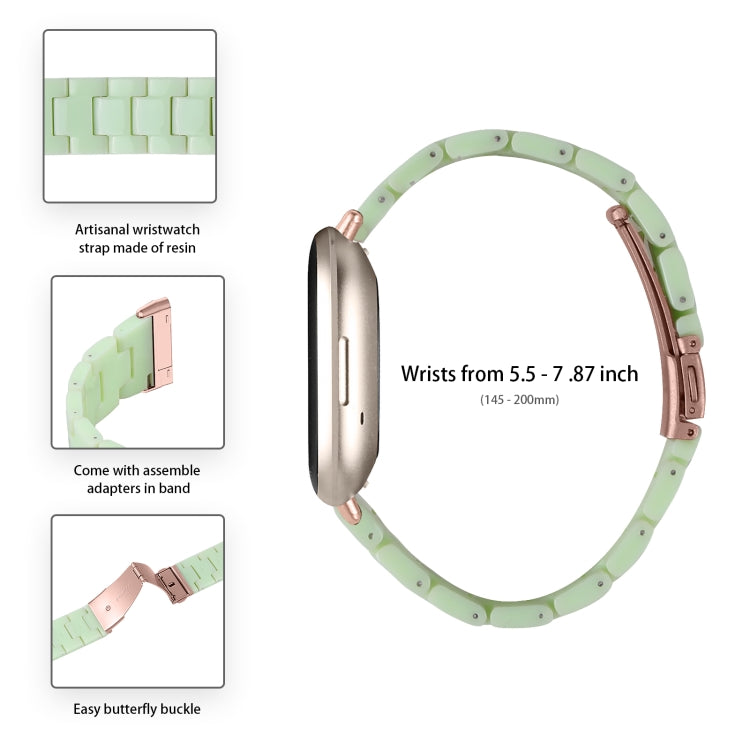 For Fitbit Versa 4 / Sense 2 Universal Resin Watch Band(Avocado Green) - free shipping - PMC TechLife - Order now!