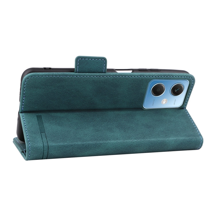 For Xiaomi Redmi Note 12 China Magnetic Clasp Flip Leather Phone Case(Green) - free shipping - PMC TechLife - Order now!