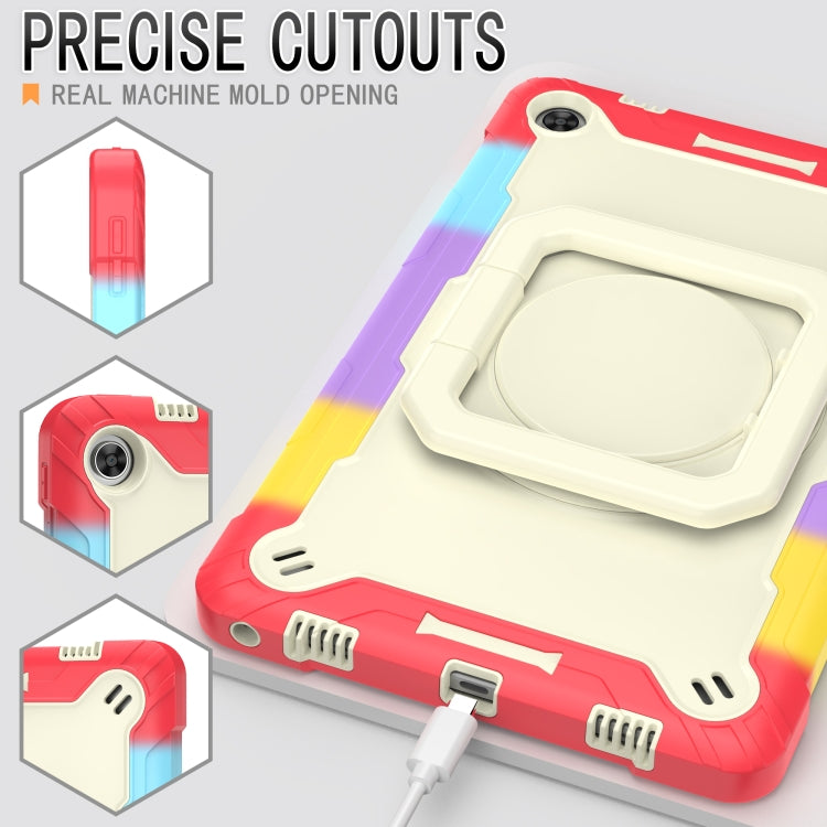 For Lenovo Tab M10 Plus 10.6 3rd Gen 2022 Silicone + PC Bracelet Holder Tablet Case(Bright Red) - free shipping - PMC TechLife - Order now!