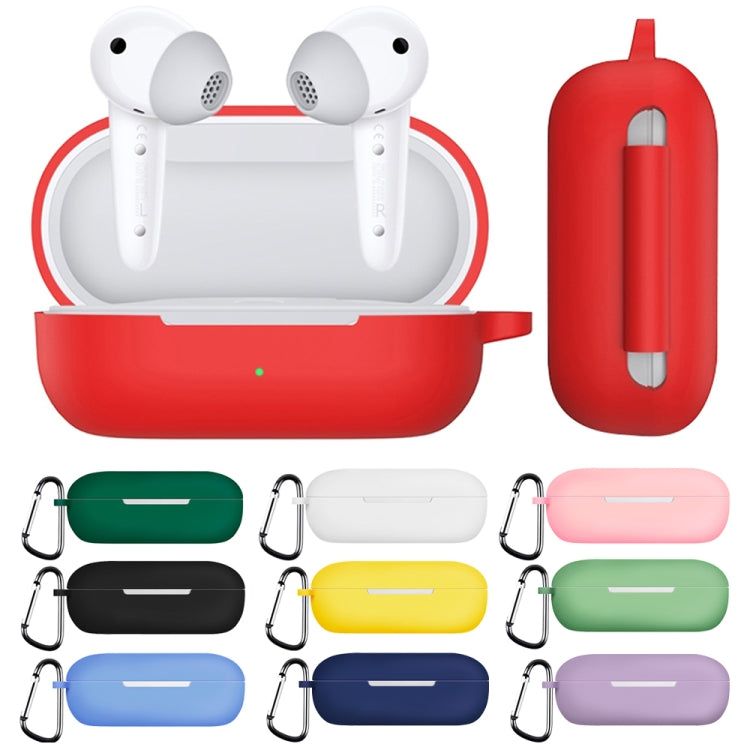 For Huawei FreeBuds SE Pure Color Bluetooth Earphone Silicone Case with Hook(Black) - free shipping - PMC TechLife - Order now!