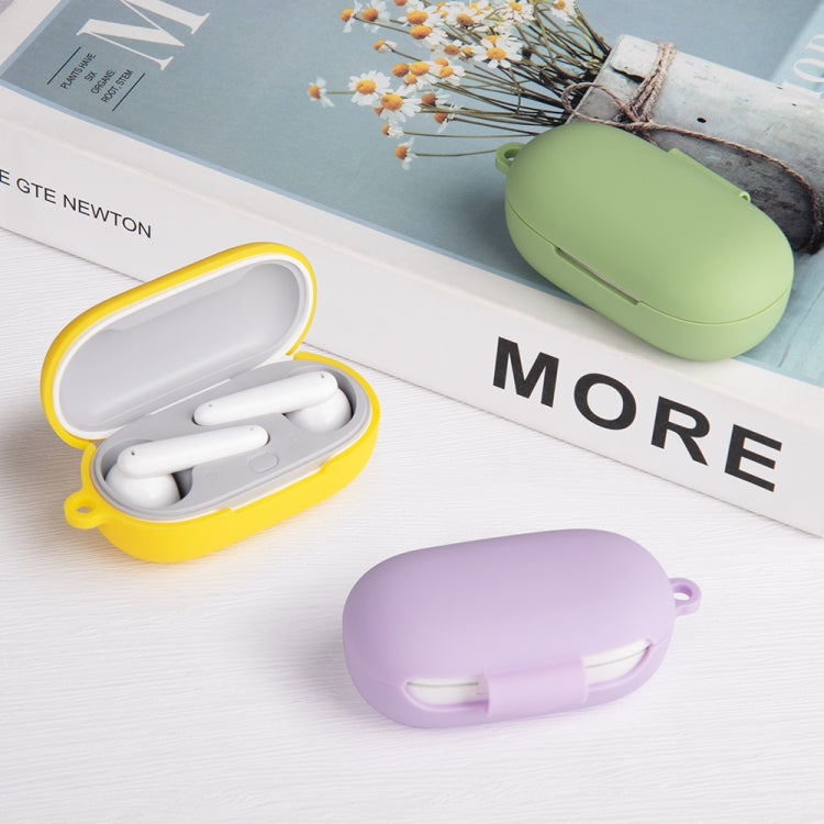 For Huawei FreeBuds SE Pure Color Bluetooth Earphone Silicone Case with Hook(Dark Green) - Huawei Earphone Case by PMC TechLife | Online Shopping South Africa | PMC TechLife