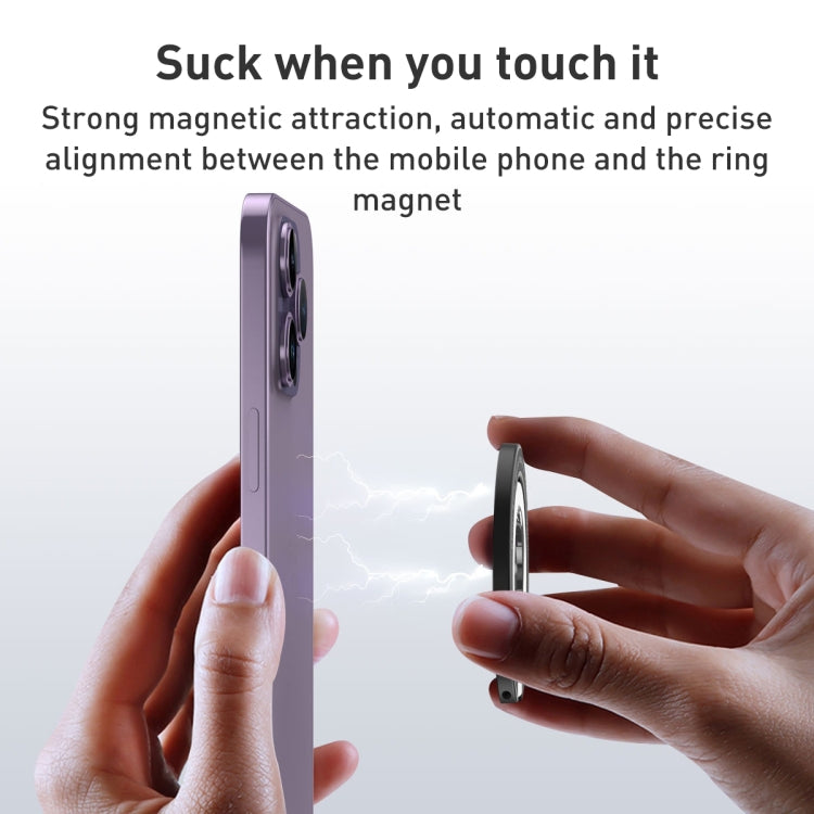 Car Magnetic Dual Axis Ring Phone Holder(Frosted Purple) - Ring Holder by PMC TechLife | Online Shopping South Africa | PMC TechLife