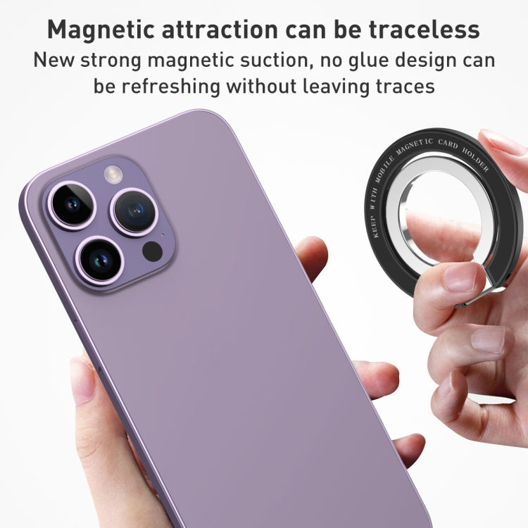 Car Magnetic Dual Axis Ring Phone Holder(Bright Purple) - Ring Holder by PMC TechLife | Online Shopping South Africa | PMC TechLife