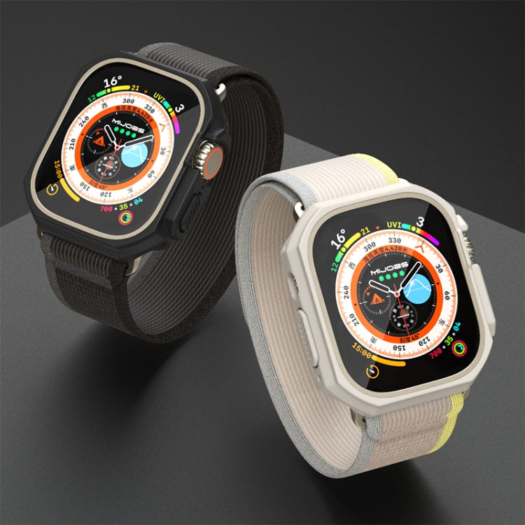 For Apple Watch Ultra 49mm Mijobs Ultra-thin Bezel PC Watch Case(Orange) - Watch Cases by MIJOBS | Online Shopping South Africa | PMC TechLife | Buy Now Pay Later Mobicred