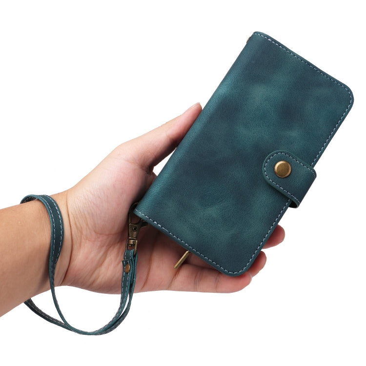 For Xiaomi Redmi Note 10 Pro 4G Multifunctional Card Slot Zipper Wallet Leather Phone Case(Blue) - Xiaomi Cases by PMC TechLife | Online Shopping South Africa | PMC TechLife | Buy Now Pay Later Mobicred