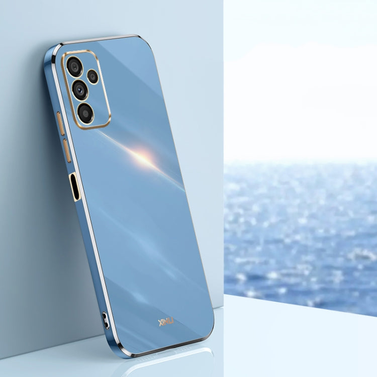 For Samsung Galaxy A14 5G XINLI Straight Edge 6D Electroplate TPU Phone Case(Celestial Blue) - free shipping - PMC TechLife - Order now!