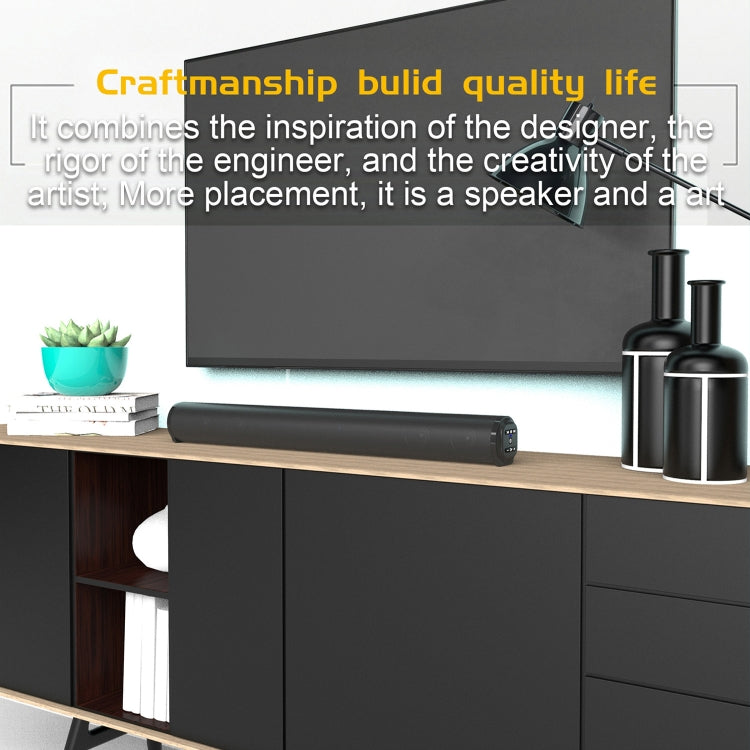 BS-10 Bluetooth 5.0 Speaker TV Soundbar with Remote Control(Black) - Desktop Speaker by PMC TechLife | Online Shopping South Africa | PMC TechLife