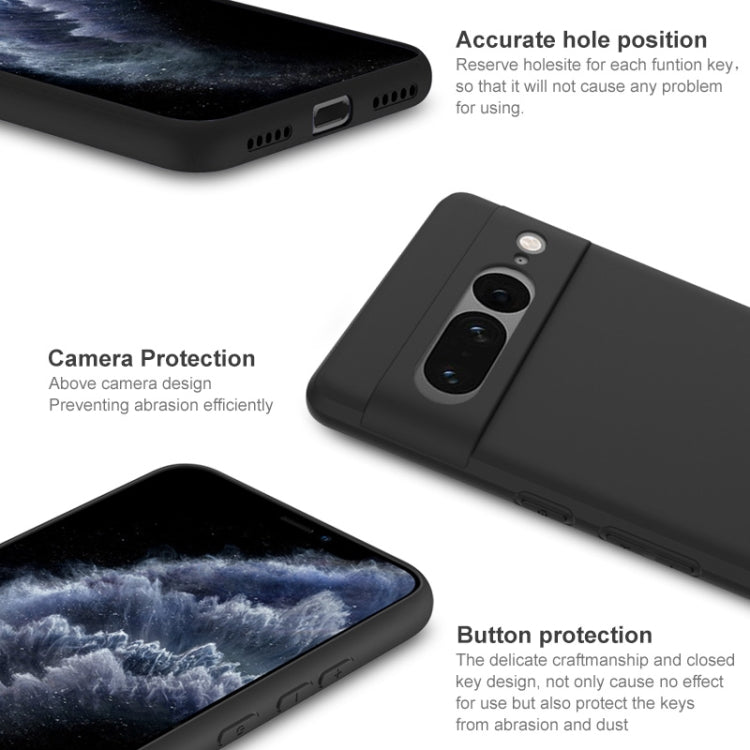 For Google Pixel 7 Pro imak UC-3 Series Shockproof Frosted TPU Phone Case(Black) - Google Cases by imak | Online Shopping South Africa | PMC TechLife | Buy Now Pay Later Mobicred