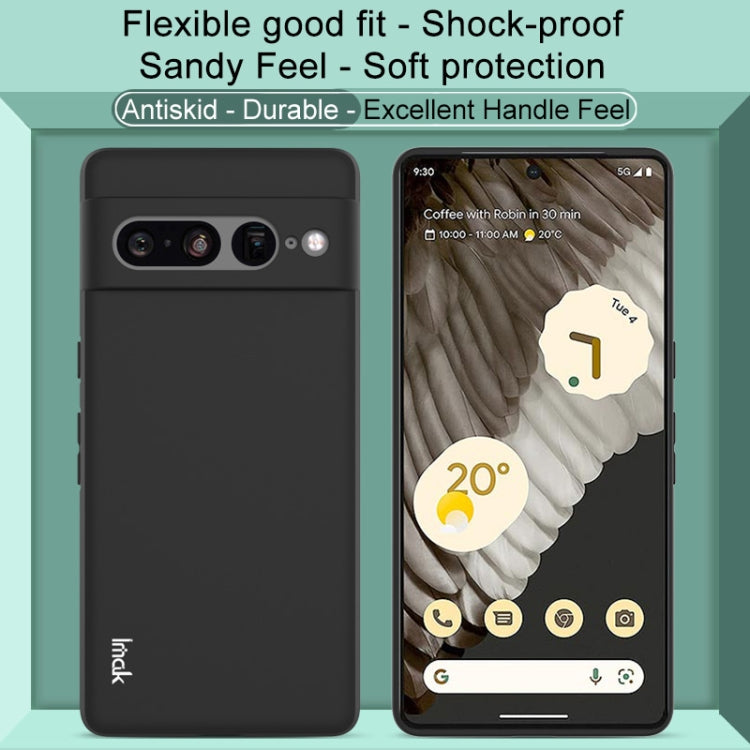 For Google Pixel 7 Pro imak UC-3 Series Shockproof Frosted TPU Phone Case(Black) - Google Cases by imak | Online Shopping South Africa | PMC TechLife | Buy Now Pay Later Mobicred