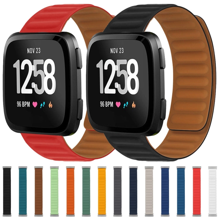 For Fitbit Versa 4 / 3 / Sense 2 20mm Silicone Magnetic Watch Band(Khaki) - free shipping - PMC TechLife - Order now!