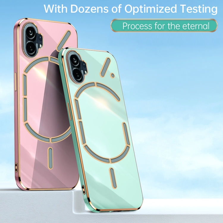 For Nothing Phone 1 XINLI Straight Edge 6D Electroplate TPU Phone Case(Black) - free shipping - PMC TechLife - Order now!