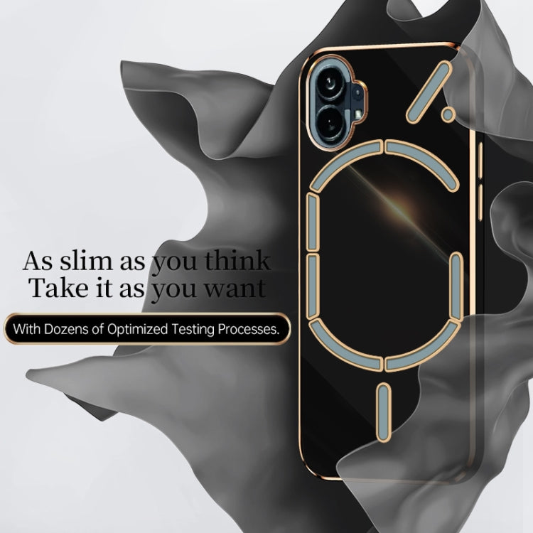 For Nothing Phone 1 XINLI Straight Edge 6D Electroplate TPU Phone Case(Celestial Blue) - free shipping - PMC TechLife - Order now!