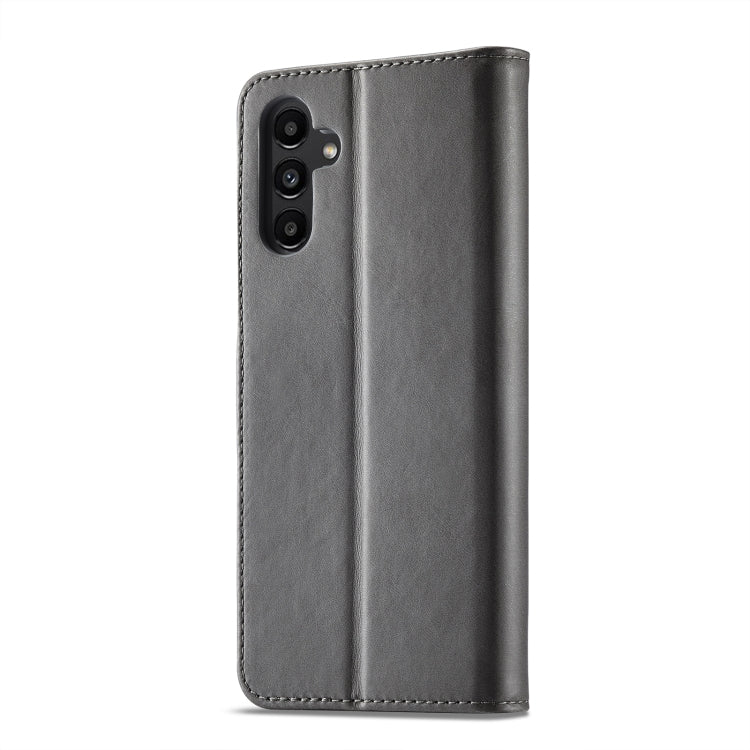 For Samsung Galaxy A54 5G LC.IMEEKE Calf Texture Leather Phone Case(Grey) - free shipping - PMC TechLife - Order now!