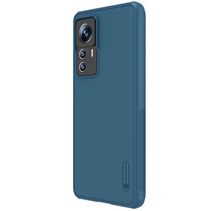 For Xiaomi 12T Pro NILLKIN Frosted Shield Pro PC + TPU Phone Case(Blue) - Xiaomi Cases by NILLKIN | Online Shopping South Africa | PMC Jewellery