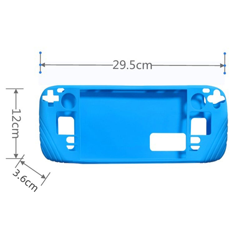For Steam Deck Shockproof Silicone Game Console Protective Case(Cyan) - Cover Case by PMC TechLife | Online Shopping South Africa | PMC TechLife | Buy Now Pay Later Mobicred