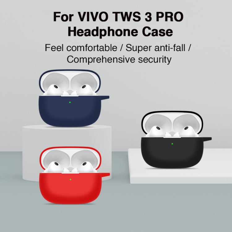 For vivo TWS 3 Pro Silicone Earphone Protective Case(Night Green) - Other Earphone Case by PMC TechLife | Online Shopping South Africa | PMC TechLife
