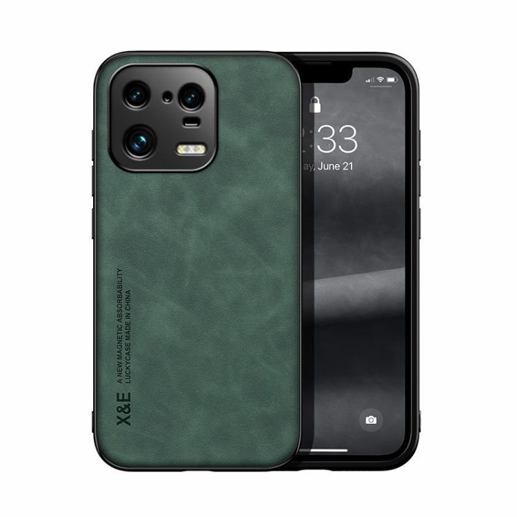 For Xiaomi 13 Pro Skin Feel Magnetic Leather Back Phone Case(Green) - free shipping - PMC TechLife - Order now!