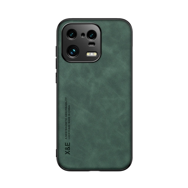 For Xiaomi 13 Pro Skin Feel Magnetic Leather Back Phone Case(Green) - free shipping - PMC TechLife - Order now!