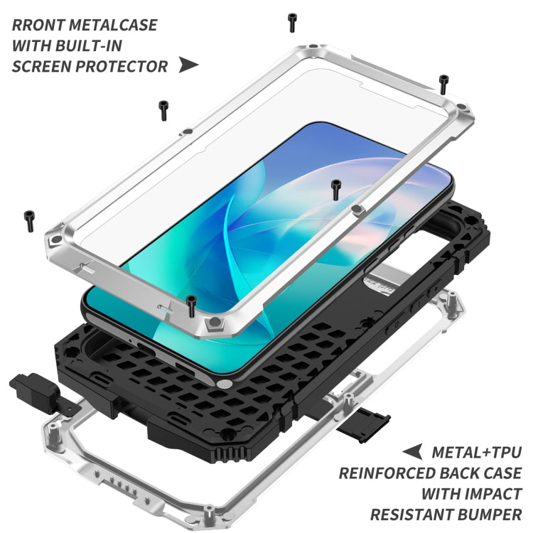 For Samsung Galaxy S23 5G R-JUST Life Waterproof Dustproof Shockproof Phone Case(Silver) - free shipping - PMC TechLife - Order now!