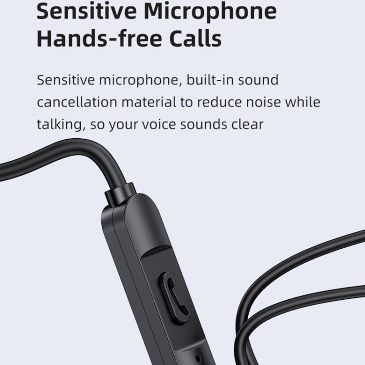 USAMS US-SJ594 EP-47 3.5mm In-Ear Wired Earphone, Length: 1.2m(Black) - In Ear Wired Earphone by USAMS | Online Shopping South Africa | PMC TechLife | Buy Now Pay Later Mobicred
