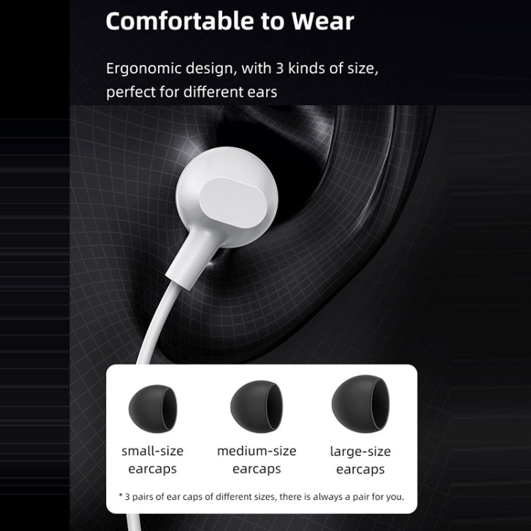 USAMS US-SJ594 EP-47 3.5mm In-Ear Wired Earphone, Length: 1.2m(Black) - In Ear Wired Earphone by USAMS | Online Shopping South Africa | PMC TechLife | Buy Now Pay Later Mobicred