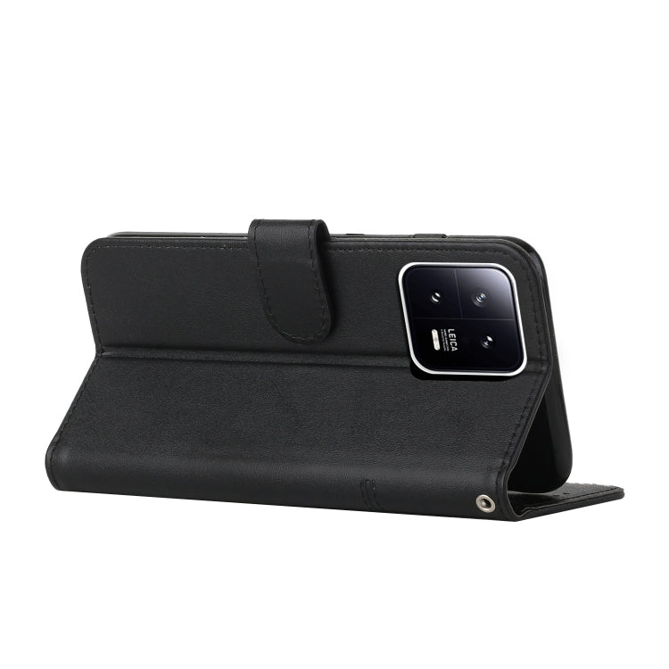 For Xiaomi 13 Pro Stitching Calf Texture Buckle Leather Phone Case(Black) - free shipping - PMC TechLife - Order now!