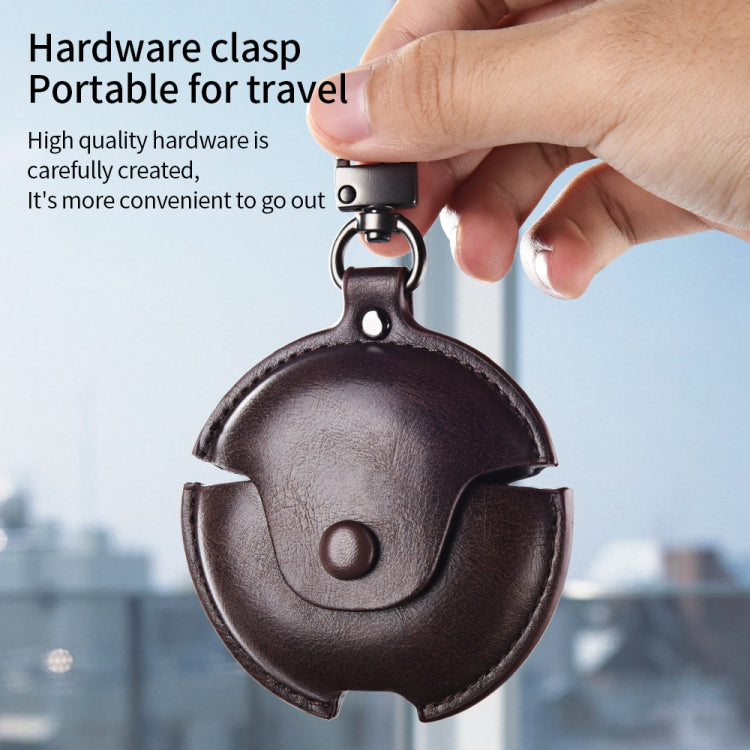 For Huawei FreeBuds 4 / 4E Business Leather Earphone Protective Case with Hook(Red) - free shipping - PMC TechLife - Order now!