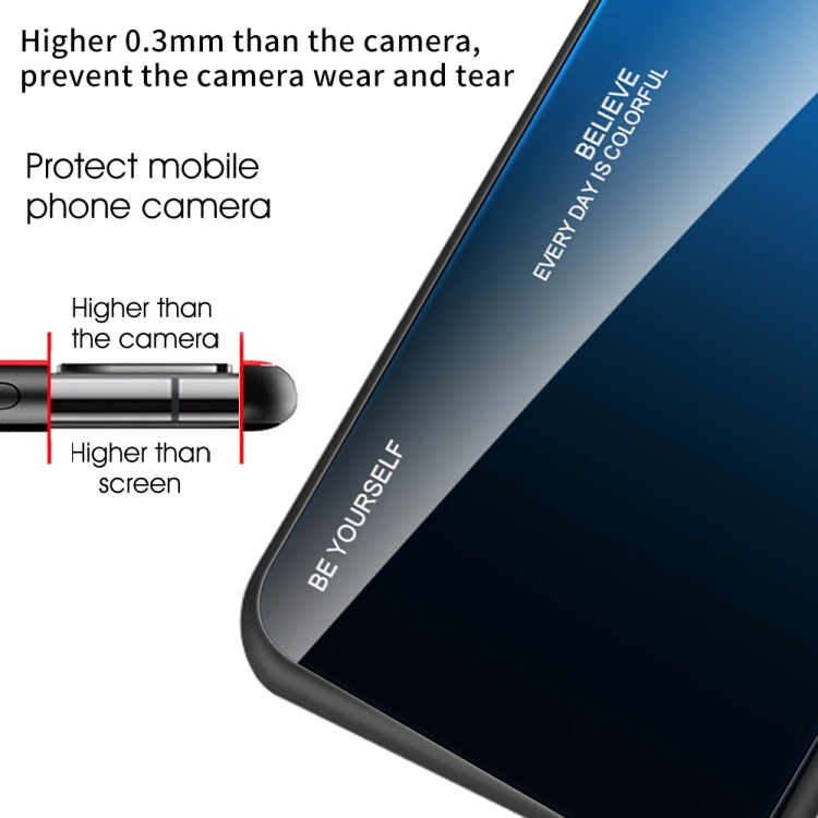 For Xiaomi Redmi A1+ Gradient Color Glass Phone Case(Blue Black) - free shipping - PMC TechLife - Order now!