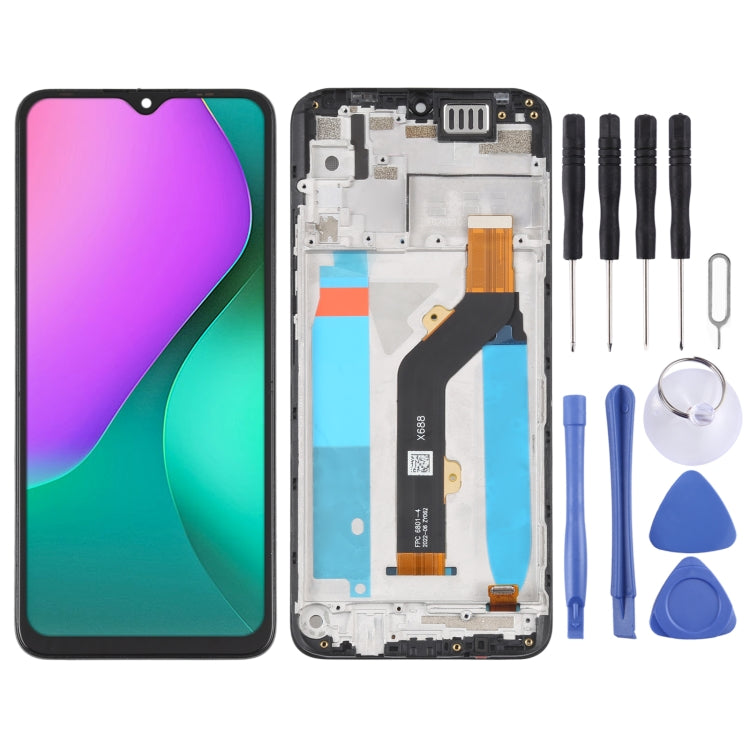 OEM LCD Screen For infinix Hot 10 Play/Smart 5 India Digitizer Full Assembly with Frame - free shipping - PMC TechLife - Order now!