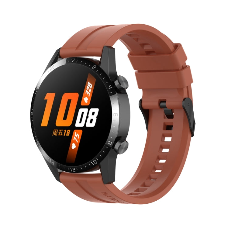 For Huawei Watch Buds 22mm Silicone Black Buckle Watch Band(Cabernet Orange) - free shipping - PMC TechLife - Order now!