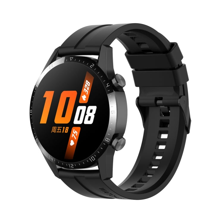For Huawei Watch Buds 22mm Silicone Black Buckle Watch Band(Black) - free shipping - PMC TechLife - Order now!