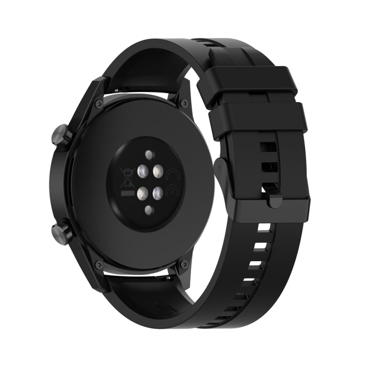 For Huawei Watch Buds 22mm Silicone Black Buckle Watch Band(Black) - free shipping - PMC TechLife - Order now!