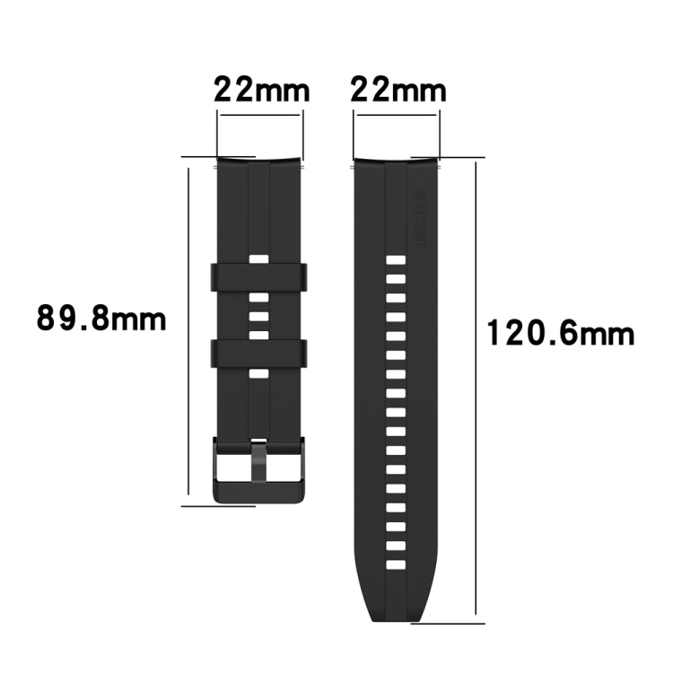 For Huawei Watch Buds 22mm Silicone Black Buckle Watch Band(Cabernet Orange) - free shipping - PMC TechLife - Order now!