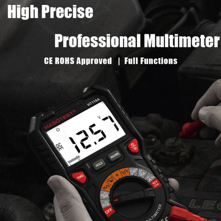 HABOTEST HT118C Handheld High-precision Manual Digital Multimeter - free shipping - PMC TechLife - Order now!