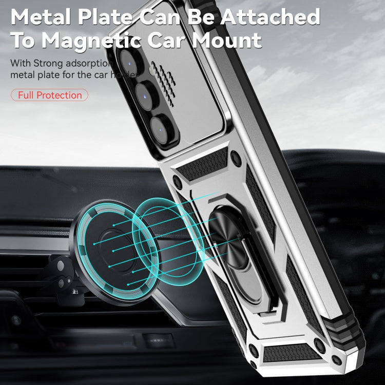 For Samsung Galaxy A54 5G Sliding Camshield Holder Phone Case(Silver) - free shipping - PMC TechLife - Order now!