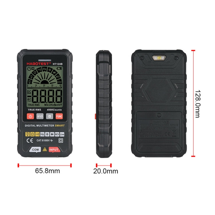 HABOTEST HT124A Mini Digital Display High-precision Multimeter - free shipping - PMC TechLife - Order now!