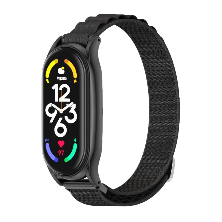 For Xiaomi Mi Band 6 / 5 / 4 / 3 MIJOBS PLUS Nylon Breathable Watch Band(Black) - free shipping - PMC TechLife - Order now!