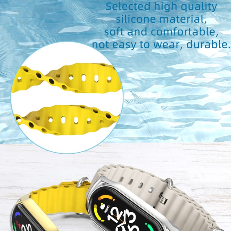 For Xiaomi Mi Band 6 / 5 / 4 / 3 MIJOBS CS Marine Silicone Breathable Watch Band(Space Blue Silver) - free shipping - PMC TechLife - Order now!
