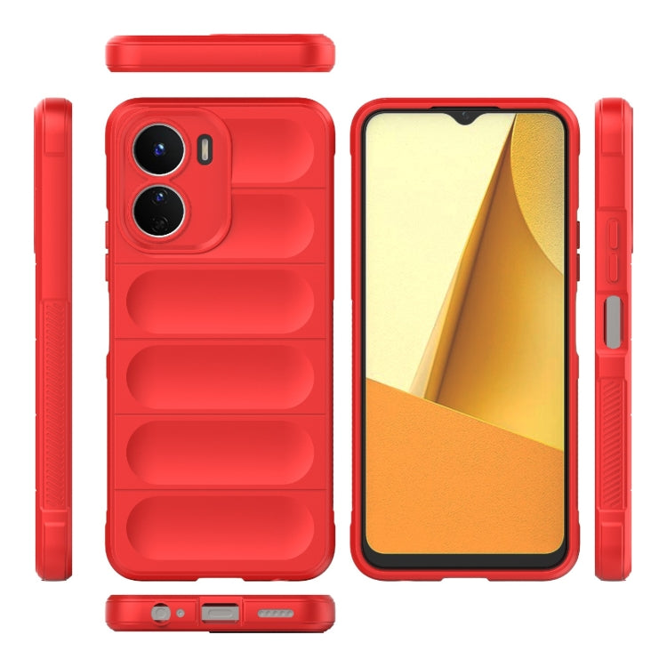 For vivo Y16 4G Global Magic Shield TPU + Flannel Phone Case(Grey) - free shipping - PMC TechLife - Order now!