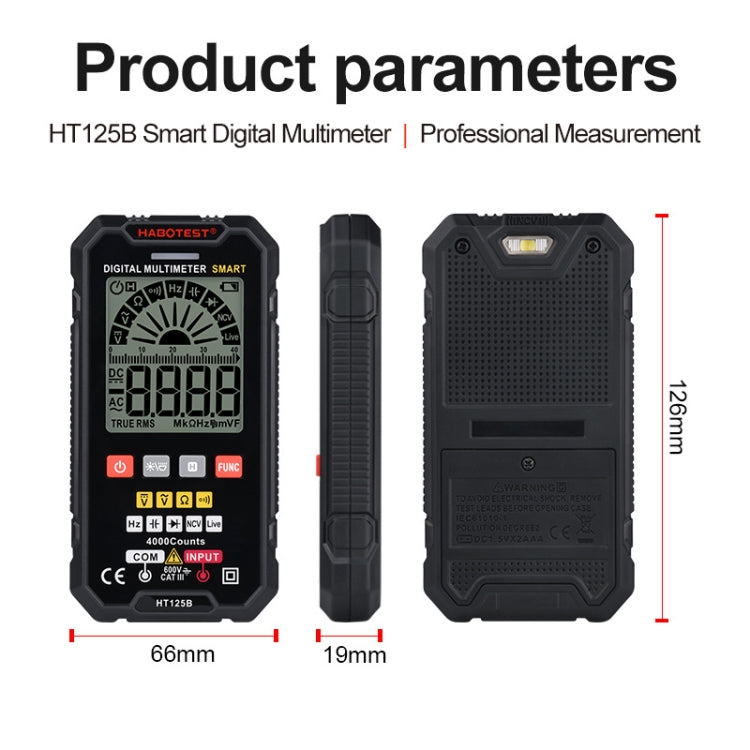 HABOTEST HT125B Digital High Precision Mini Universal Meter - free shipping - PMC TechLife - Order now!