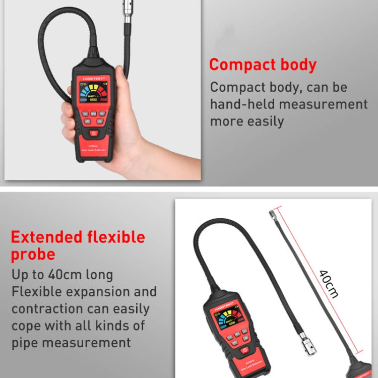 HABOTEST HT601B Combustible Gas Detector Thousand Battery Model with Numerical Display - Gas Monitor by HABOTEST | Online Shopping South Africa | PMC TechLife | Buy Now Pay Later Mobicred