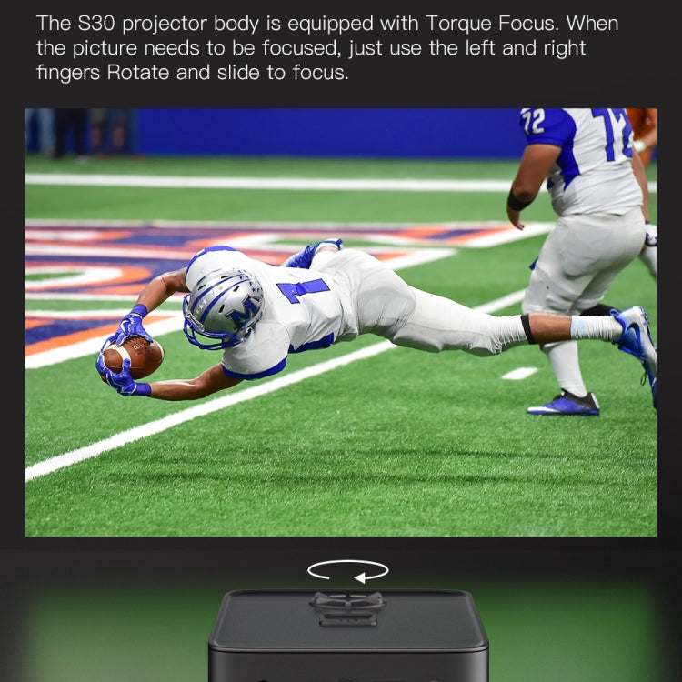 S30 Android System HD Portable WiFi Mobile Projector, Plug Type:EU Plug(Black) - free shipping - PMC TechLife - Order now!