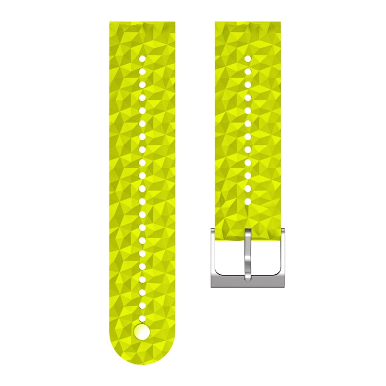 For Suunto 9 Rhombus Texture Silicone Watch Band(Grass Green) - free shipping - PMC TechLife - Order now!