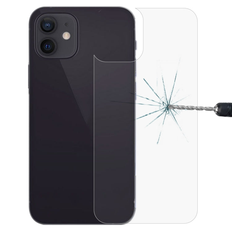 For iPhone 12 / 12 Pro 9H 2.5D Half-screen Transparent Back Tempered Glass Film - iPhone 12 / 12 Pro Tempered Glass by PMC TechLife | Online Shopping South Africa | PMC TechLife | Buy Now Pay Later Mobicred