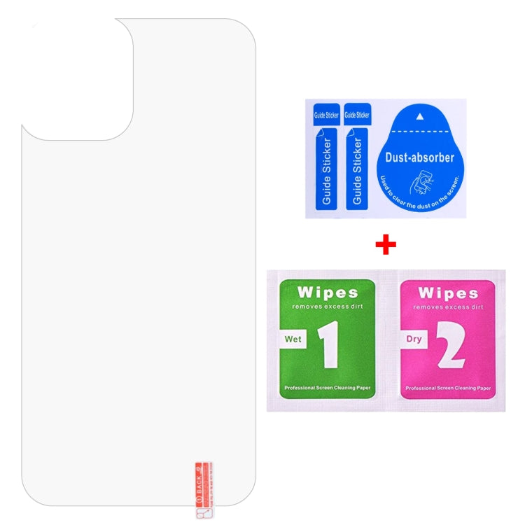 For iPhone 12 / 12 Pro 9H 2.5D Half-screen Transparent Back Tempered Glass Film - iPhone 12 / 12 Pro Tempered Glass by PMC TechLife | Online Shopping South Africa | PMC TechLife | Buy Now Pay Later Mobicred