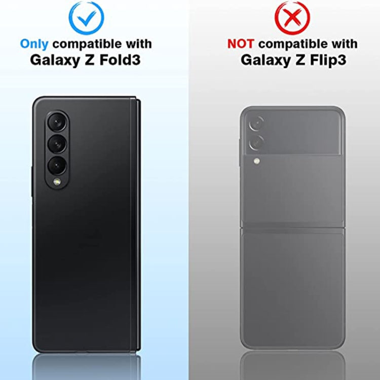 For Samsung Galaxy Z Fold3 5G Integrated Rear Camera Lens Tempered Glass Film(Black) - free shipping - PMC TechLife - Order now!